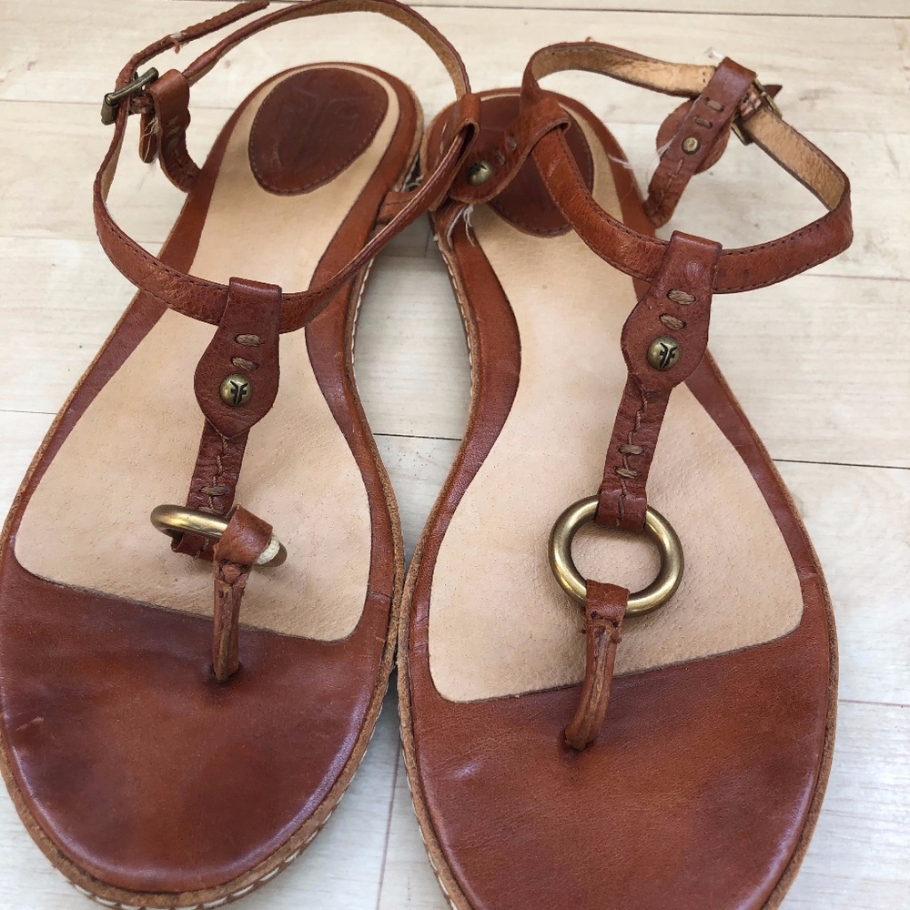 Frye Brown leather sandals